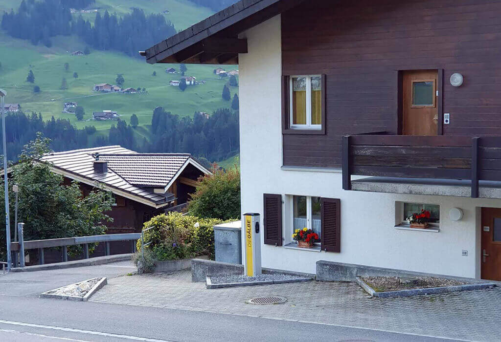 Ladestation für Stromautos in Adelboden