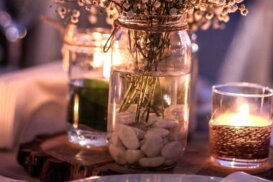 Dinner im Kerzenlicht